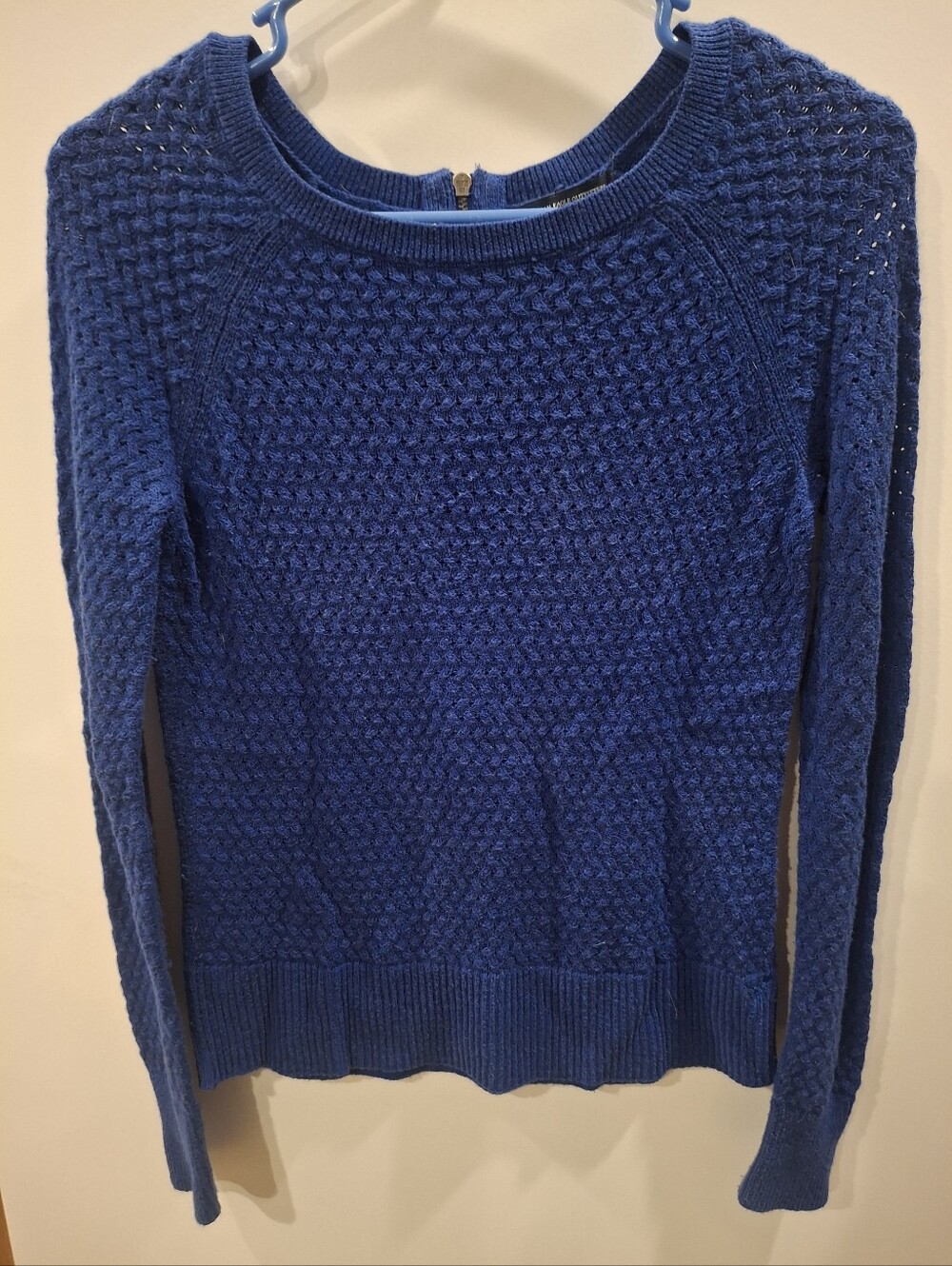 American Eagle Outfitters Royal Blue Knit Crewneck Sweater